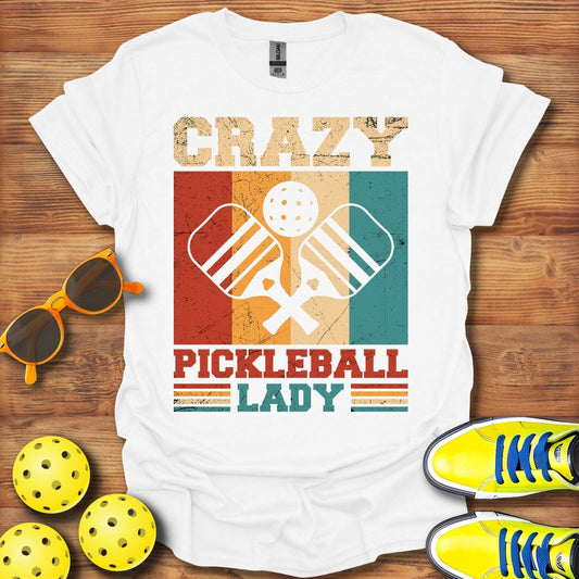 Crazy Pickleball Lady T-Shirt