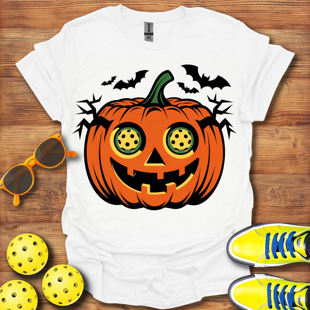 Halloween Pickleball Jack-O-Lantern T-Shirt